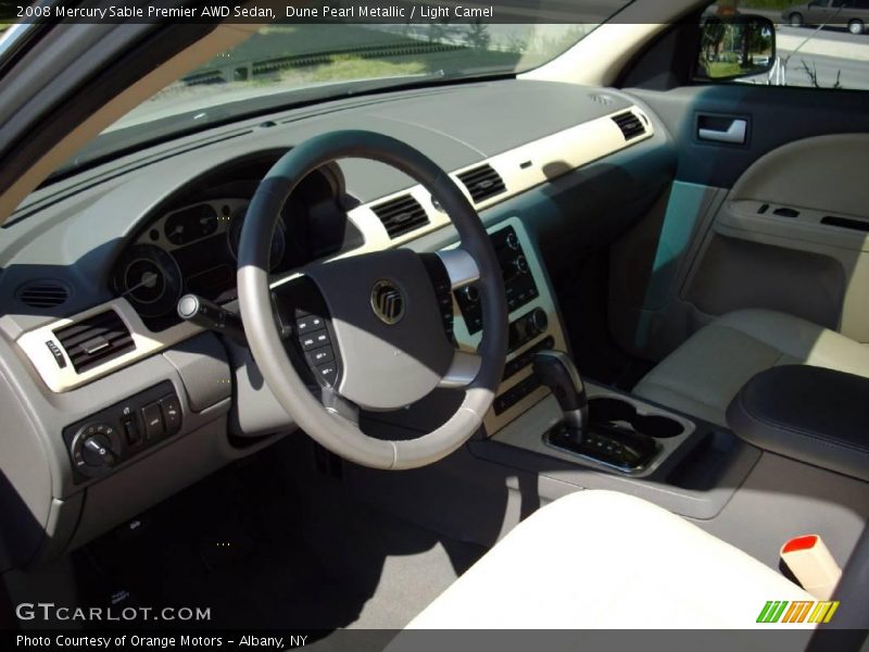 Dune Pearl Metallic / Light Camel 2008 Mercury Sable Premier AWD Sedan