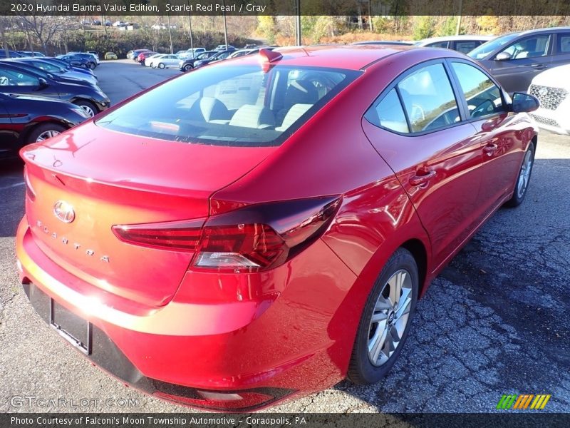 Scarlet Red Pearl / Gray 2020 Hyundai Elantra Value Edition