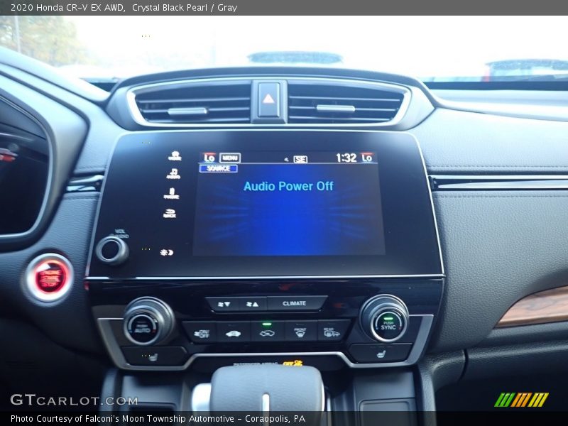 Crystal Black Pearl / Gray 2020 Honda CR-V EX AWD