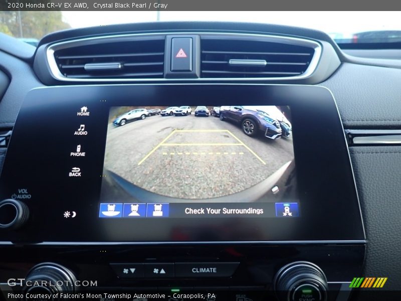 Crystal Black Pearl / Gray 2020 Honda CR-V EX AWD