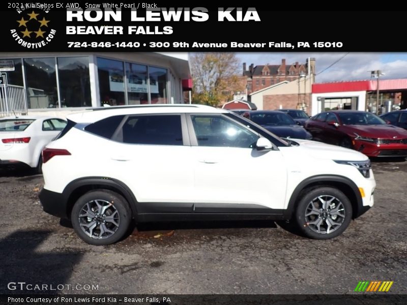 Snow White Pearl / Black 2021 Kia Seltos EX AWD