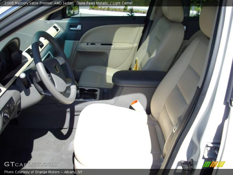 Dune Pearl Metallic / Light Camel 2008 Mercury Sable Premier AWD Sedan