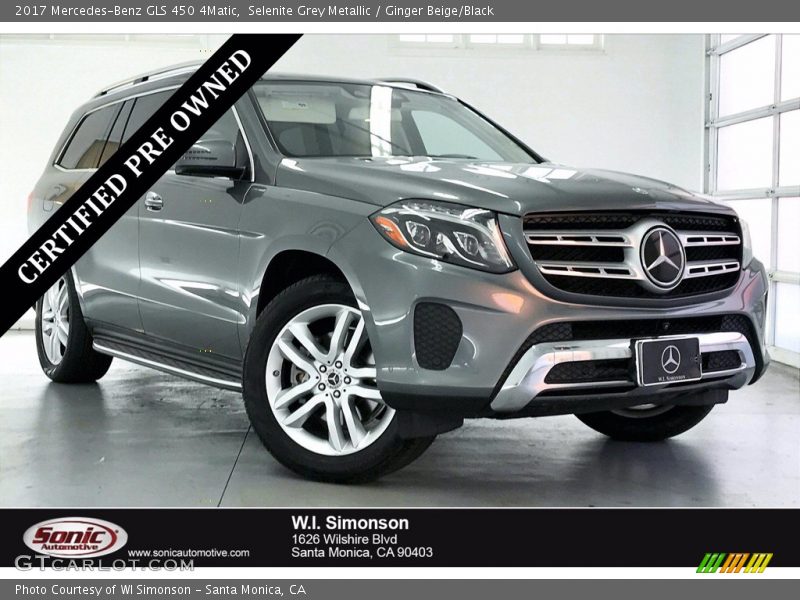 Selenite Grey Metallic / Ginger Beige/Black 2017 Mercedes-Benz GLS 450 4Matic