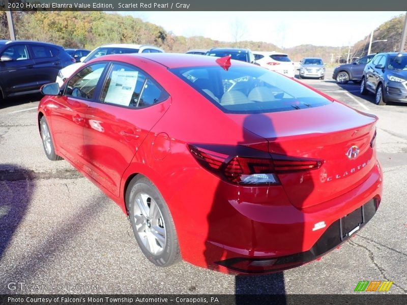 Scarlet Red Pearl / Gray 2020 Hyundai Elantra Value Edition