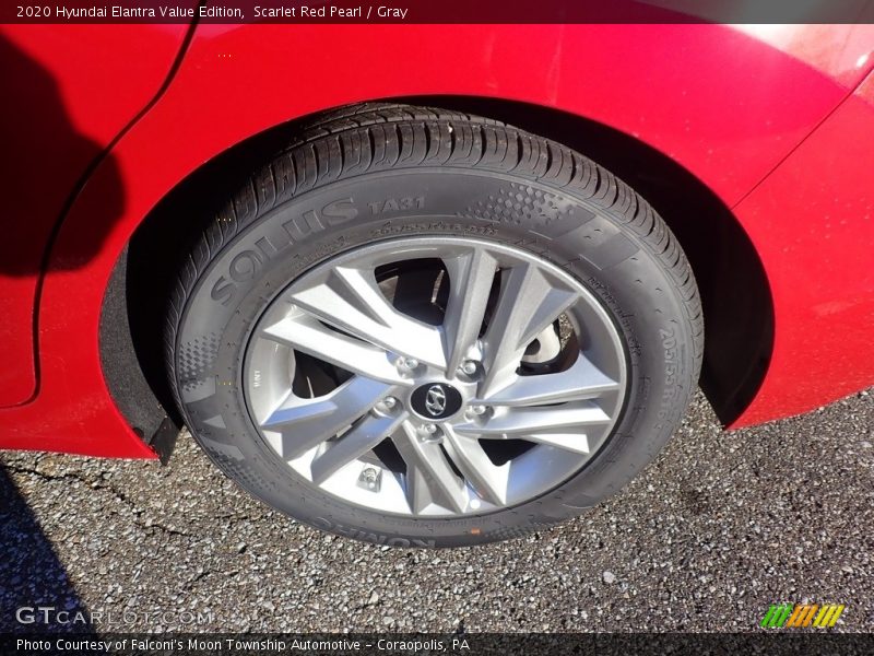 Scarlet Red Pearl / Gray 2020 Hyundai Elantra Value Edition