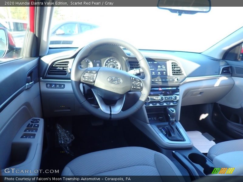 Scarlet Red Pearl / Gray 2020 Hyundai Elantra Value Edition