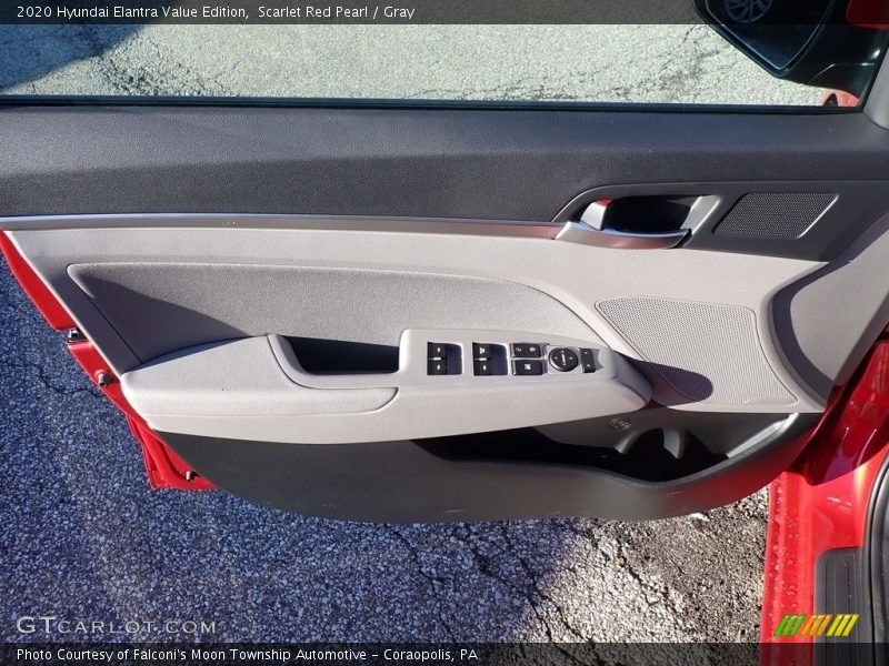 Scarlet Red Pearl / Gray 2020 Hyundai Elantra Value Edition