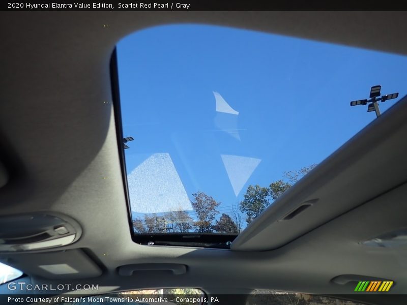 Scarlet Red Pearl / Gray 2020 Hyundai Elantra Value Edition