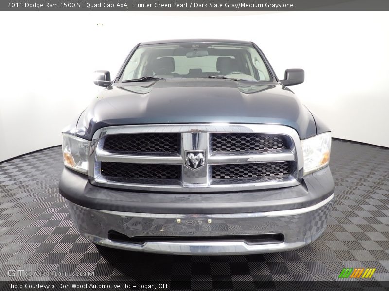 Hunter Green Pearl / Dark Slate Gray/Medium Graystone 2011 Dodge Ram 1500 ST Quad Cab 4x4