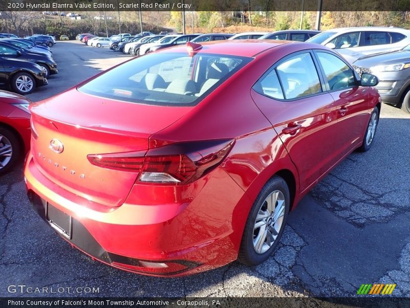 Scarlet Red Pearl / Gray 2020 Hyundai Elantra Value Edition