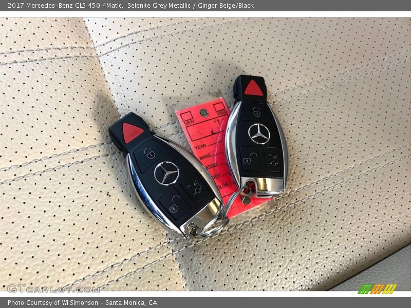 Selenite Grey Metallic / Ginger Beige/Black 2017 Mercedes-Benz GLS 450 4Matic