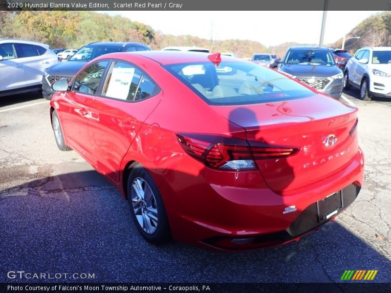 Scarlet Red Pearl / Gray 2020 Hyundai Elantra Value Edition