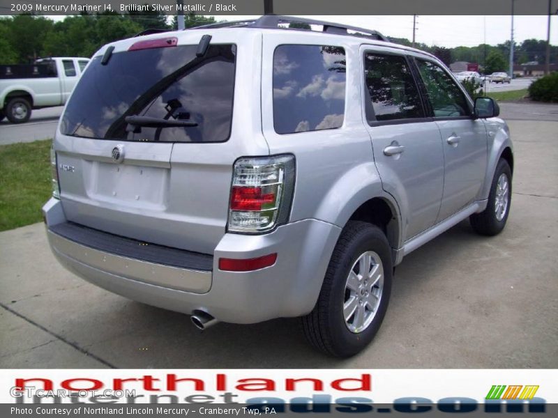 Brilliant Silver Metallic / Black 2009 Mercury Mariner I4
