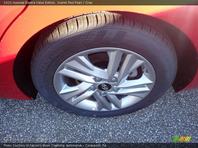 Scarlet Red Pearl / Gray 2020 Hyundai Elantra Value Edition