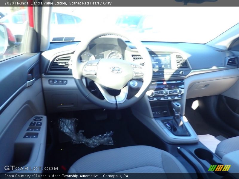 Scarlet Red Pearl / Gray 2020 Hyundai Elantra Value Edition