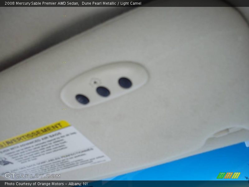 Dune Pearl Metallic / Light Camel 2008 Mercury Sable Premier AWD Sedan