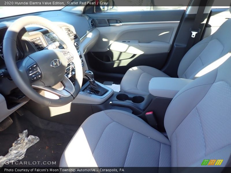 Scarlet Red Pearl / Gray 2020 Hyundai Elantra Value Edition