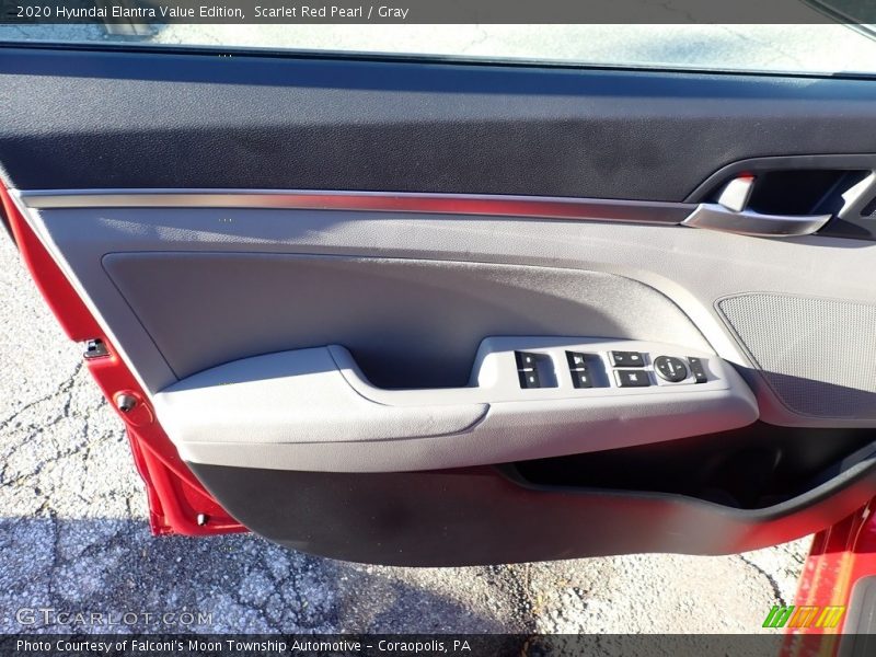 Scarlet Red Pearl / Gray 2020 Hyundai Elantra Value Edition