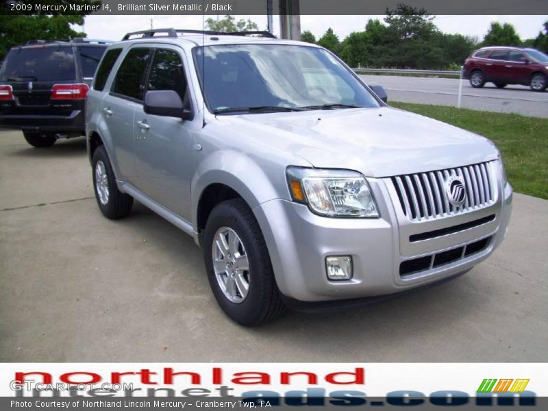 Brilliant Silver Metallic / Black 2009 Mercury Mariner I4