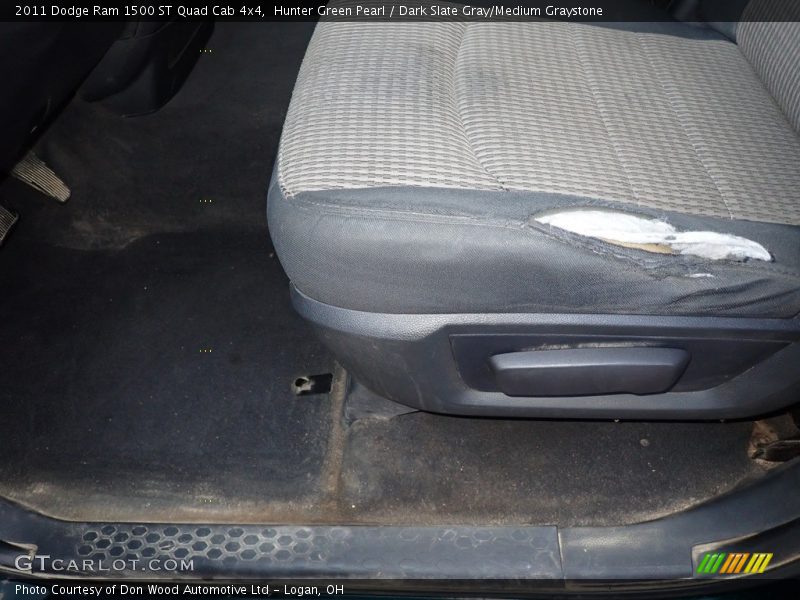 Hunter Green Pearl / Dark Slate Gray/Medium Graystone 2011 Dodge Ram 1500 ST Quad Cab 4x4