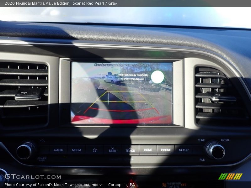Scarlet Red Pearl / Gray 2020 Hyundai Elantra Value Edition