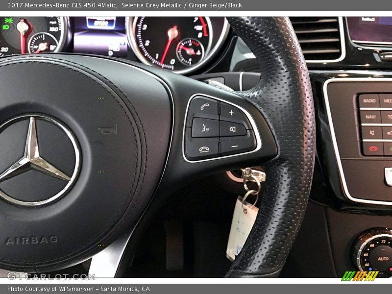 Selenite Grey Metallic / Ginger Beige/Black 2017 Mercedes-Benz GLS 450 4Matic