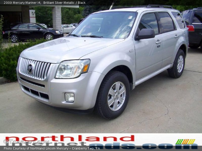 Brilliant Silver Metallic / Black 2009 Mercury Mariner I4