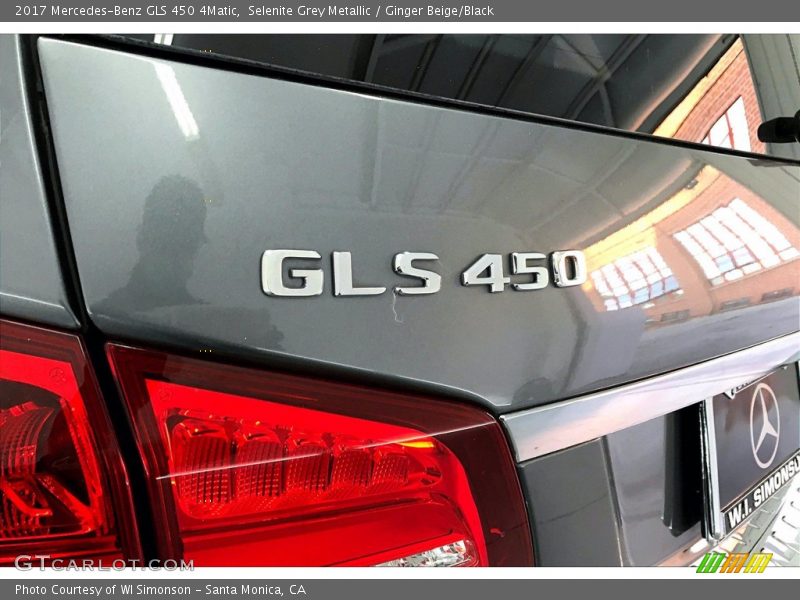 Selenite Grey Metallic / Ginger Beige/Black 2017 Mercedes-Benz GLS 450 4Matic