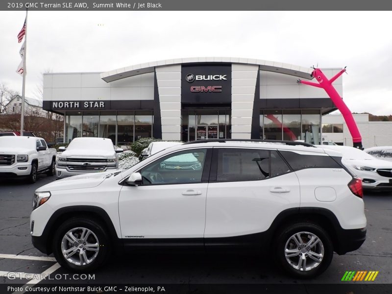Summit White / Jet Black 2019 GMC Terrain SLE AWD