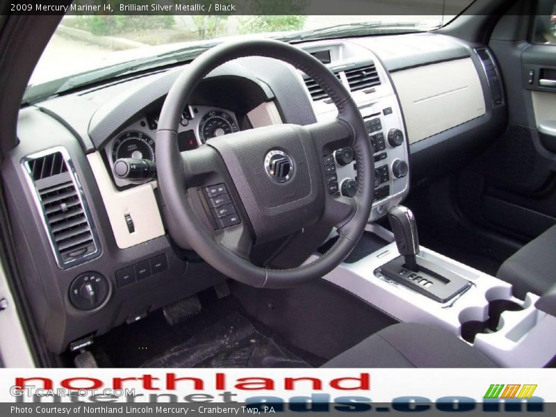 Brilliant Silver Metallic / Black 2009 Mercury Mariner I4