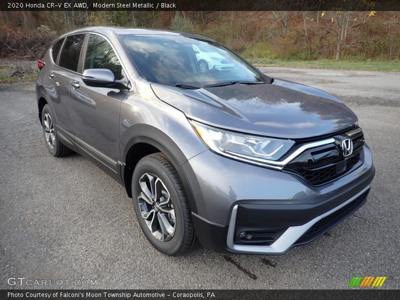 Modern Steel Metallic / Black 2020 Honda CR-V EX AWD
