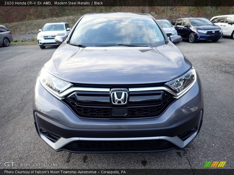 Modern Steel Metallic / Black 2020 Honda CR-V EX AWD