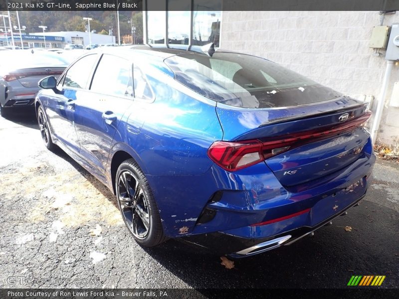 Sapphire Blue / Black 2021 Kia K5 GT-Line