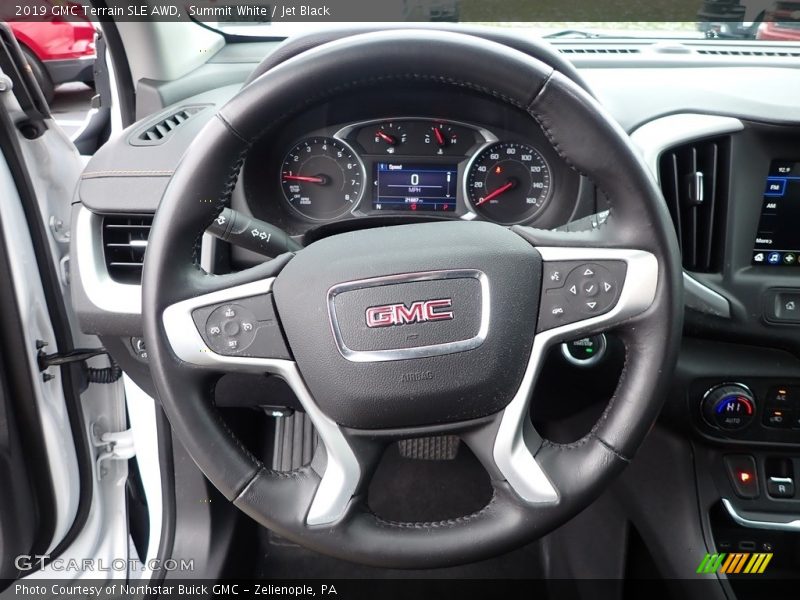 Summit White / Jet Black 2019 GMC Terrain SLE AWD