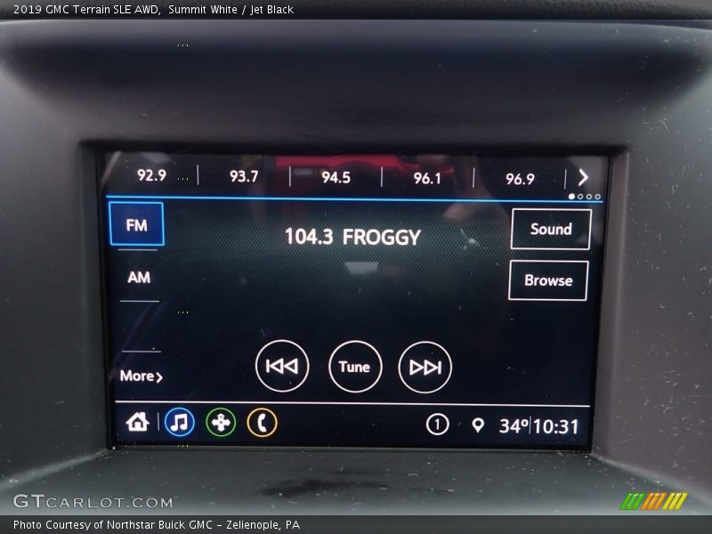 Summit White / Jet Black 2019 GMC Terrain SLE AWD