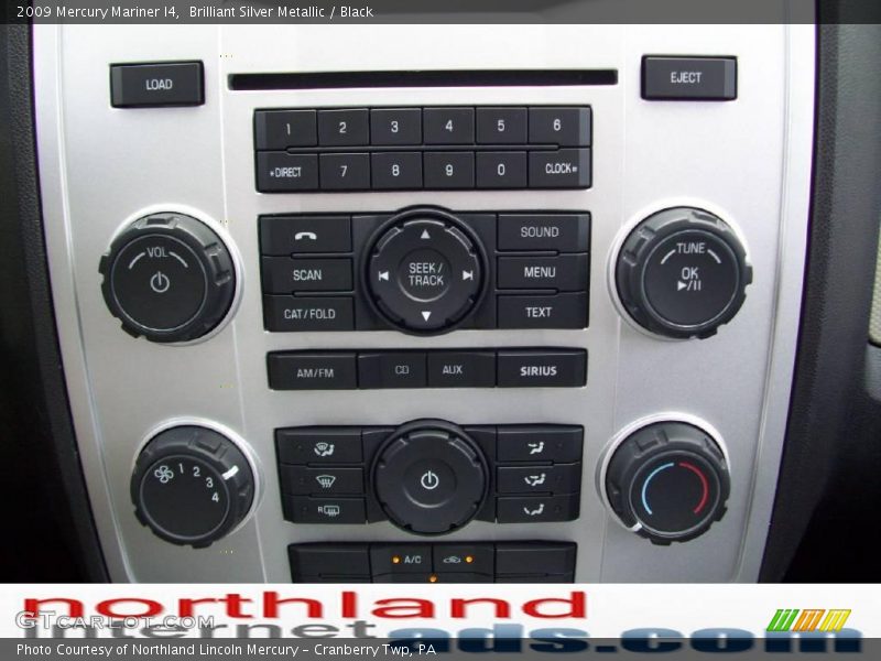 Brilliant Silver Metallic / Black 2009 Mercury Mariner I4