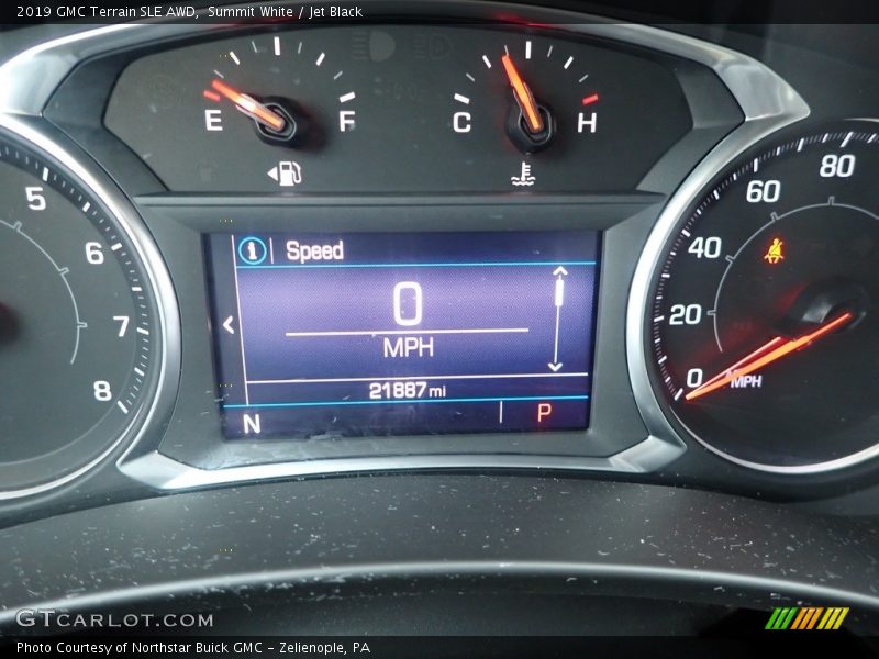 Summit White / Jet Black 2019 GMC Terrain SLE AWD
