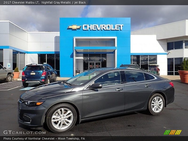 Nightfall Gray Metallic / Jet Black 2017 Chevrolet Malibu LT