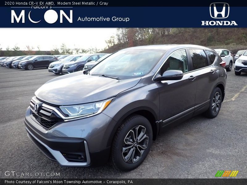 Modern Steel Metallic / Gray 2020 Honda CR-V EX AWD