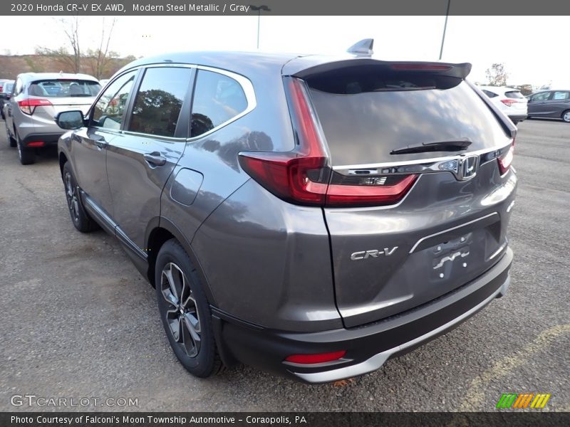 Modern Steel Metallic / Gray 2020 Honda CR-V EX AWD