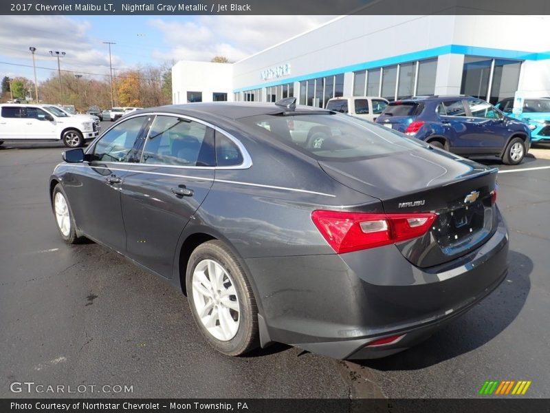 Nightfall Gray Metallic / Jet Black 2017 Chevrolet Malibu LT