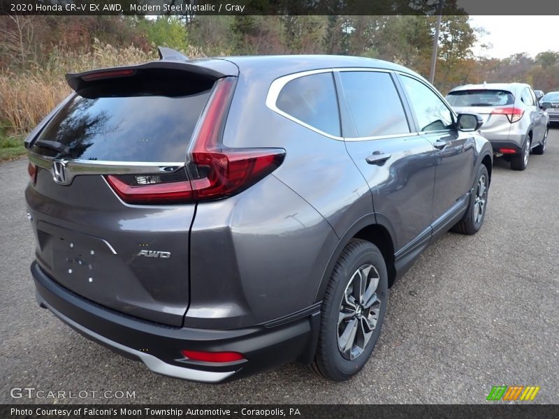 Modern Steel Metallic / Gray 2020 Honda CR-V EX AWD