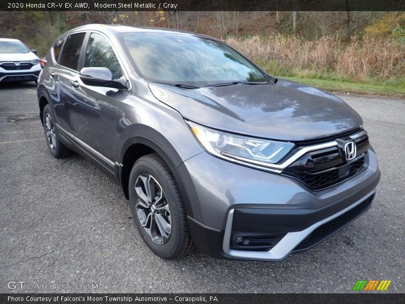 Modern Steel Metallic / Gray 2020 Honda CR-V EX AWD