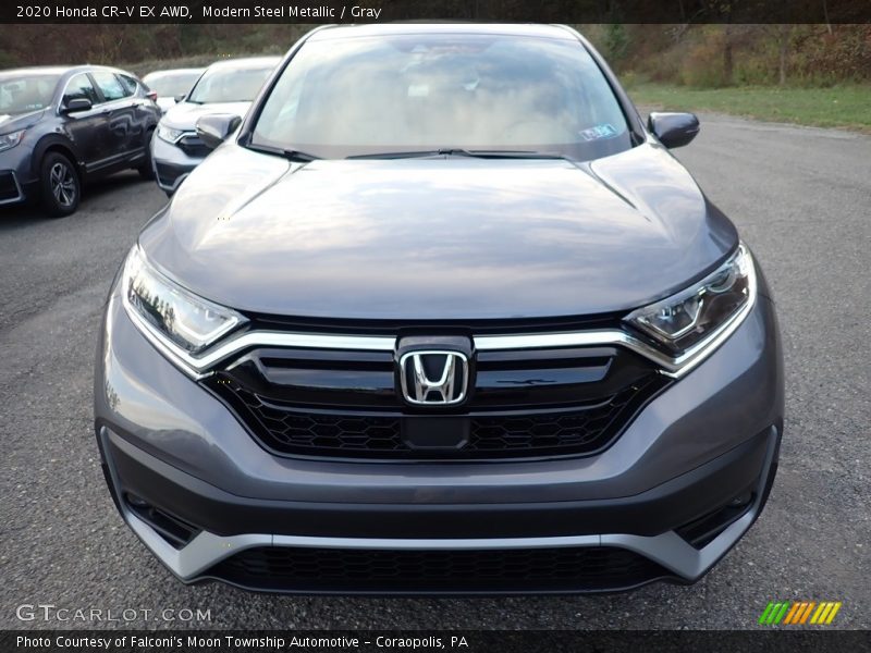 Modern Steel Metallic / Gray 2020 Honda CR-V EX AWD