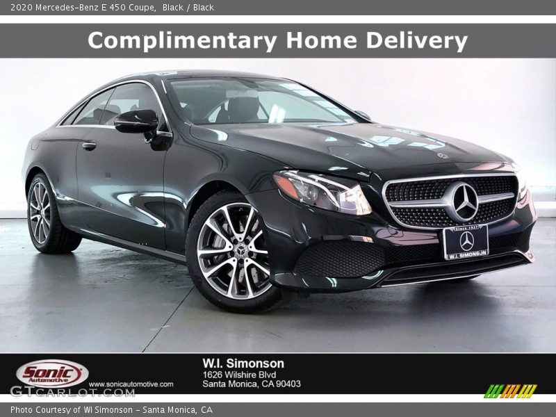 Black / Black 2020 Mercedes-Benz E 450 Coupe