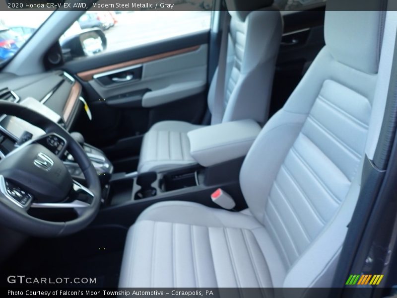 Modern Steel Metallic / Gray 2020 Honda CR-V EX AWD