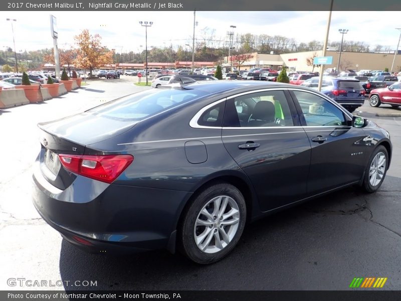 Nightfall Gray Metallic / Jet Black 2017 Chevrolet Malibu LT