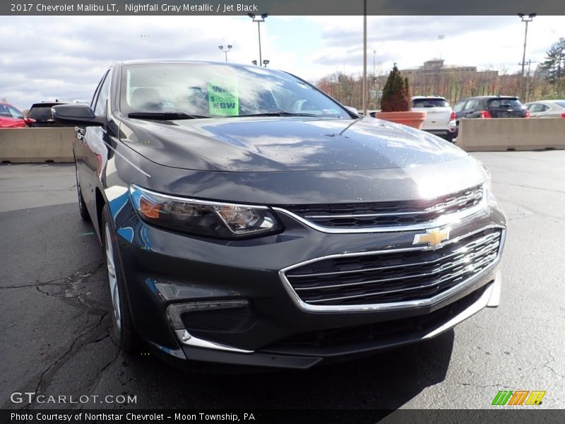 Nightfall Gray Metallic / Jet Black 2017 Chevrolet Malibu LT
