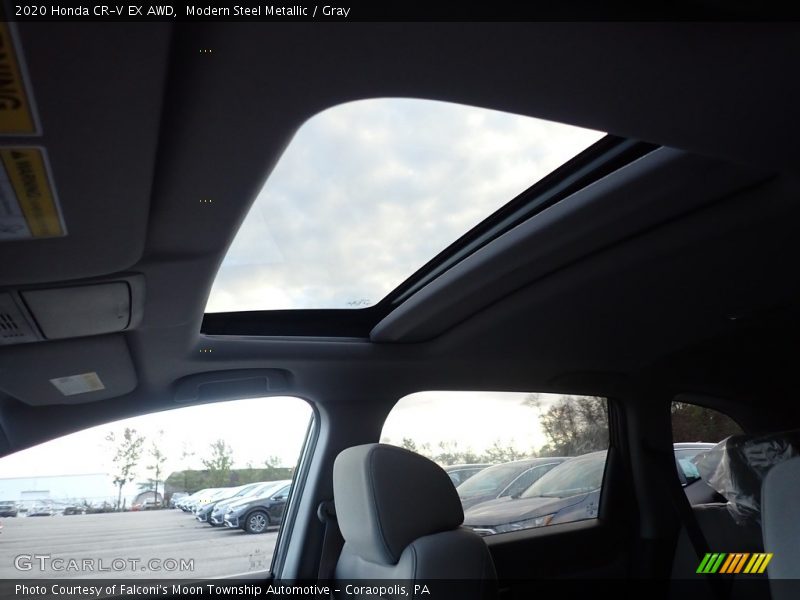 Modern Steel Metallic / Gray 2020 Honda CR-V EX AWD