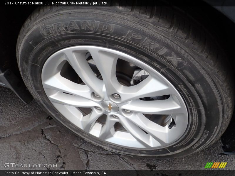 Nightfall Gray Metallic / Jet Black 2017 Chevrolet Malibu LT